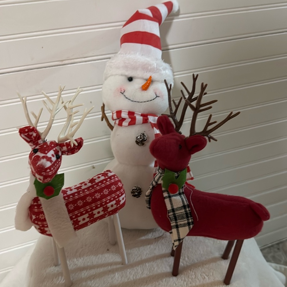 Christmas Snowman And Reindeers!!!!